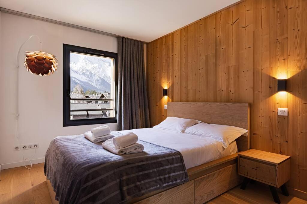 Modern 2Br 5* Pool Gym Spa Garage Mont-Blanc View Chamonix Bagian luar foto