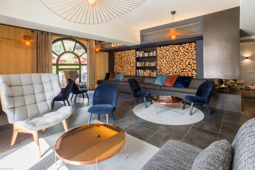 Modern 2Br 5* Pool Gym Spa Garage Mont-Blanc View Chamonix Bagian luar foto