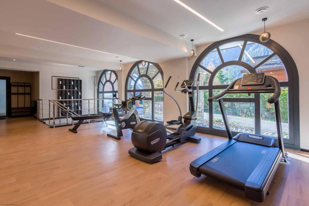 Modern 2Br 5* Pool Gym Spa Garage Mont-Blanc View Chamonix Bagian luar foto