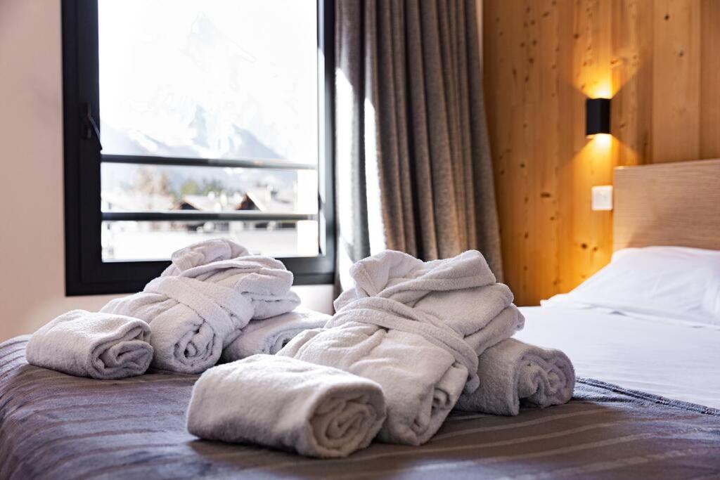 Modern 2Br 5* Pool Gym Spa Garage Mont-Blanc View Chamonix Bagian luar foto