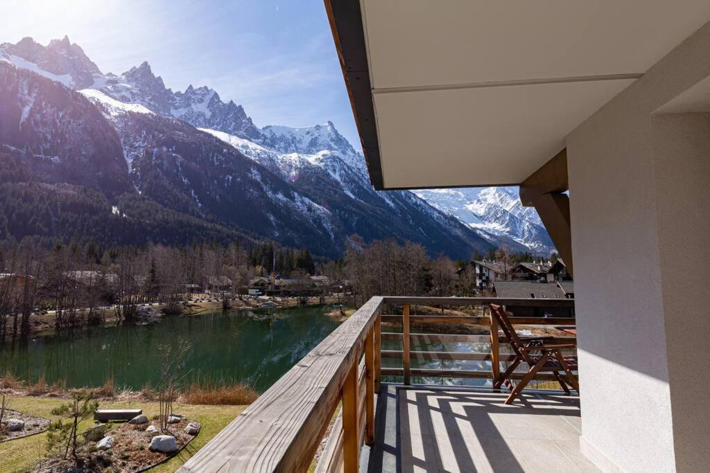 Modern 2Br 5* Pool Gym Spa Garage Mont-Blanc View Chamonix Bagian luar foto